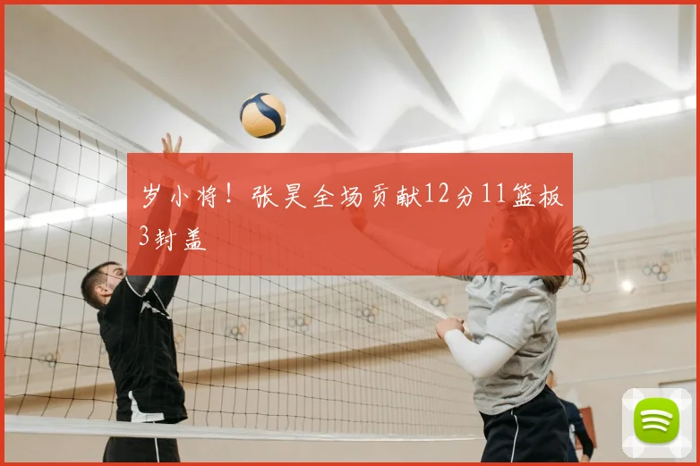 岁小将！张昊全场贡献12分11篮板3封盖