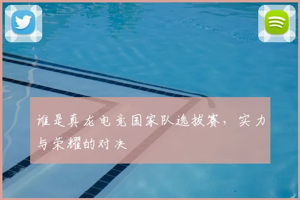 谁是真龙电竞国家队选拔赛，实力与荣耀的对决